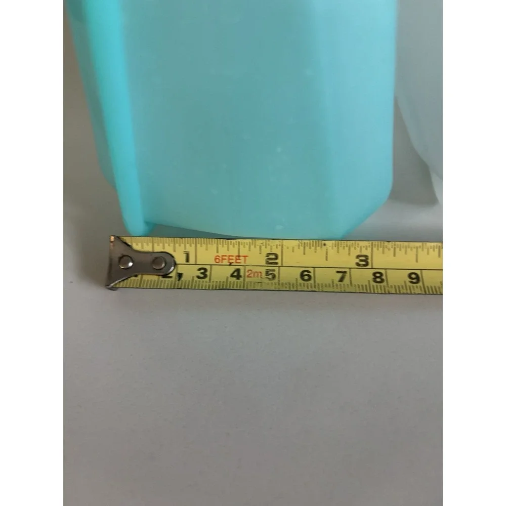 Stasher Silicone Bags Lot of 2 Stand Up Mid Size Clear & Blue Reusable Premium